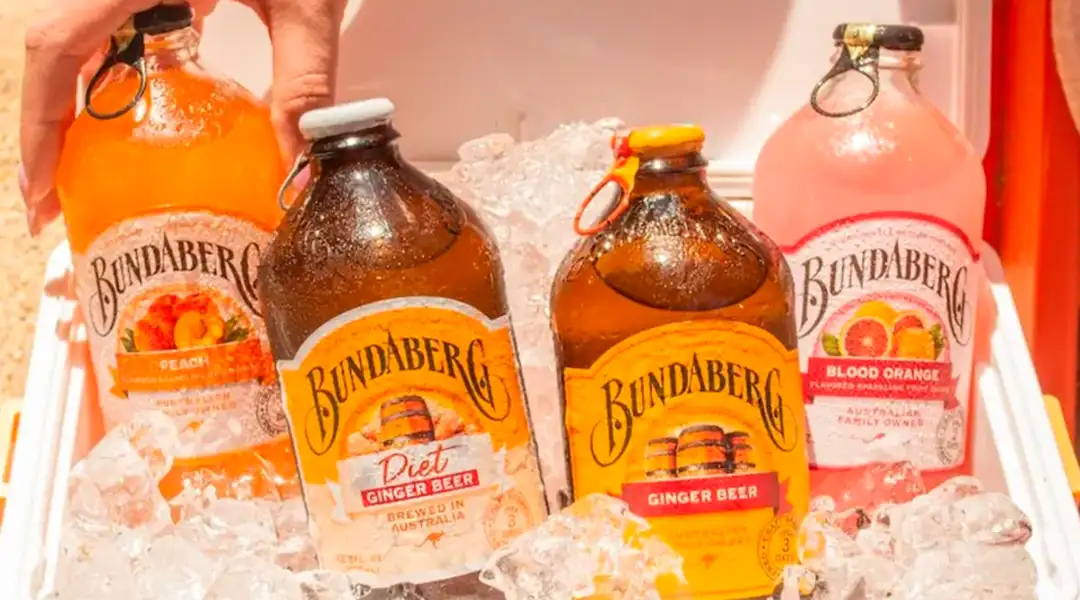 cerveza Bundaberg en una nevera