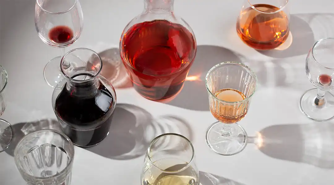 vino portugues LUVAS sobre una mesa