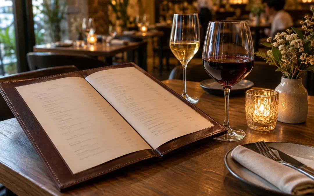 Carta de vinos para restaurante: cómo elegirla bien